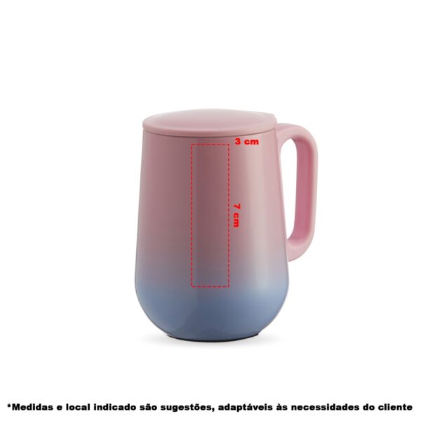 Caneca Bicolor Parede Dupla 250ml - Image 6